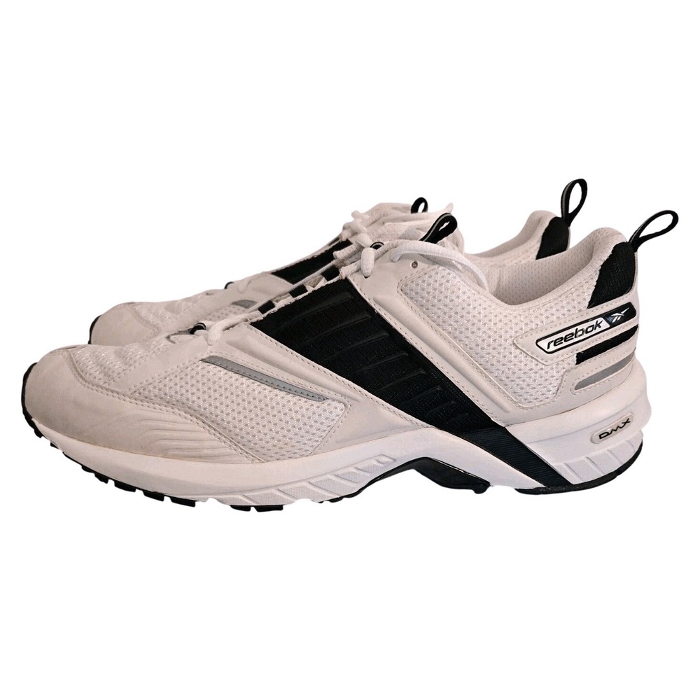 Reebok DMX Hydro Move Mens White Black Silver Running Shoes RB 208 FLU Size 12.5